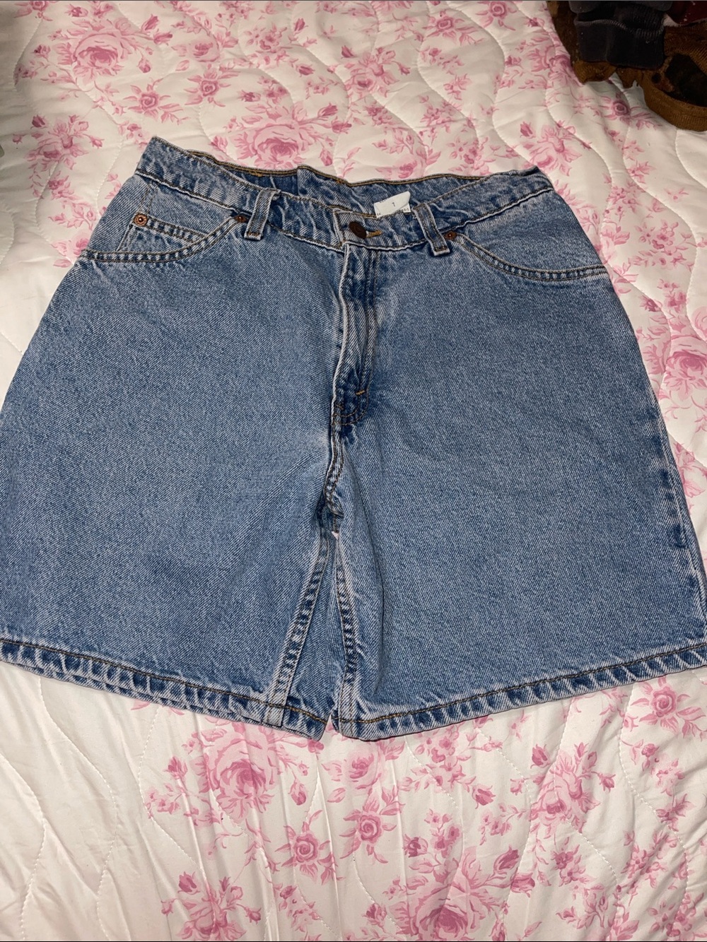 Levi's 967 Blue Denim Relaxed Fit Shorts | Size 7